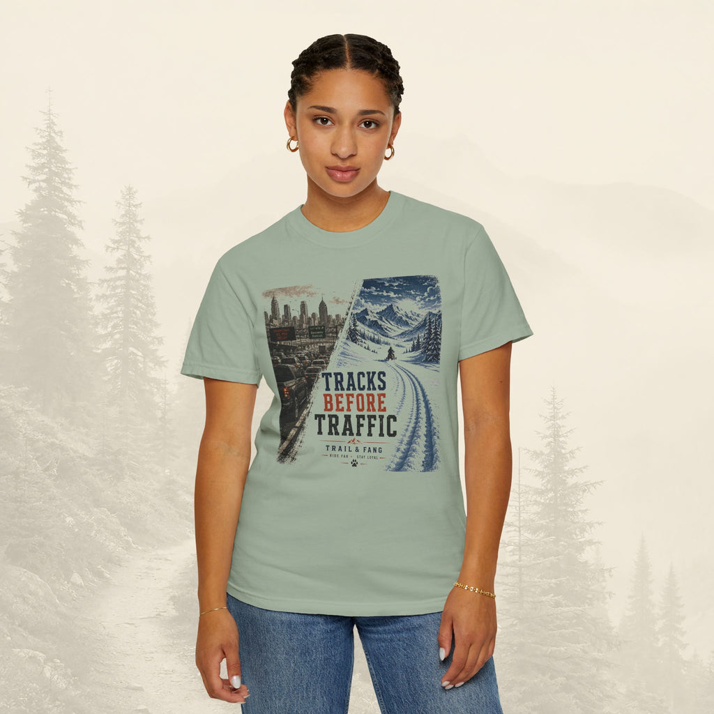 T-shirt "Tracks Before Traffic"