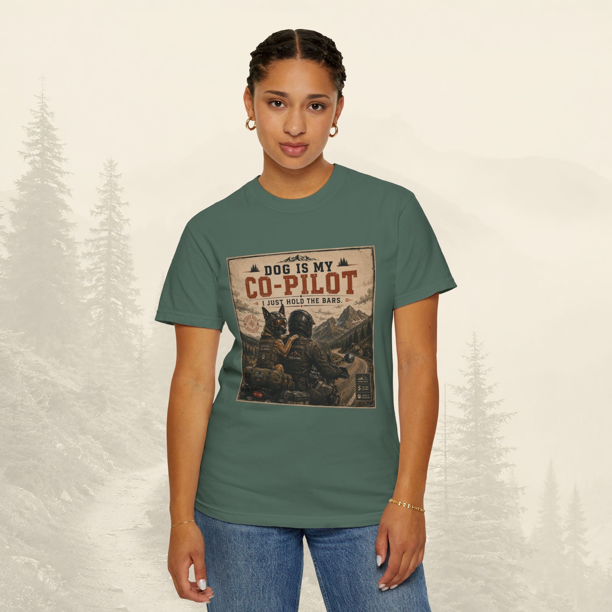 T-shirt « Mon chien est mon copilote »