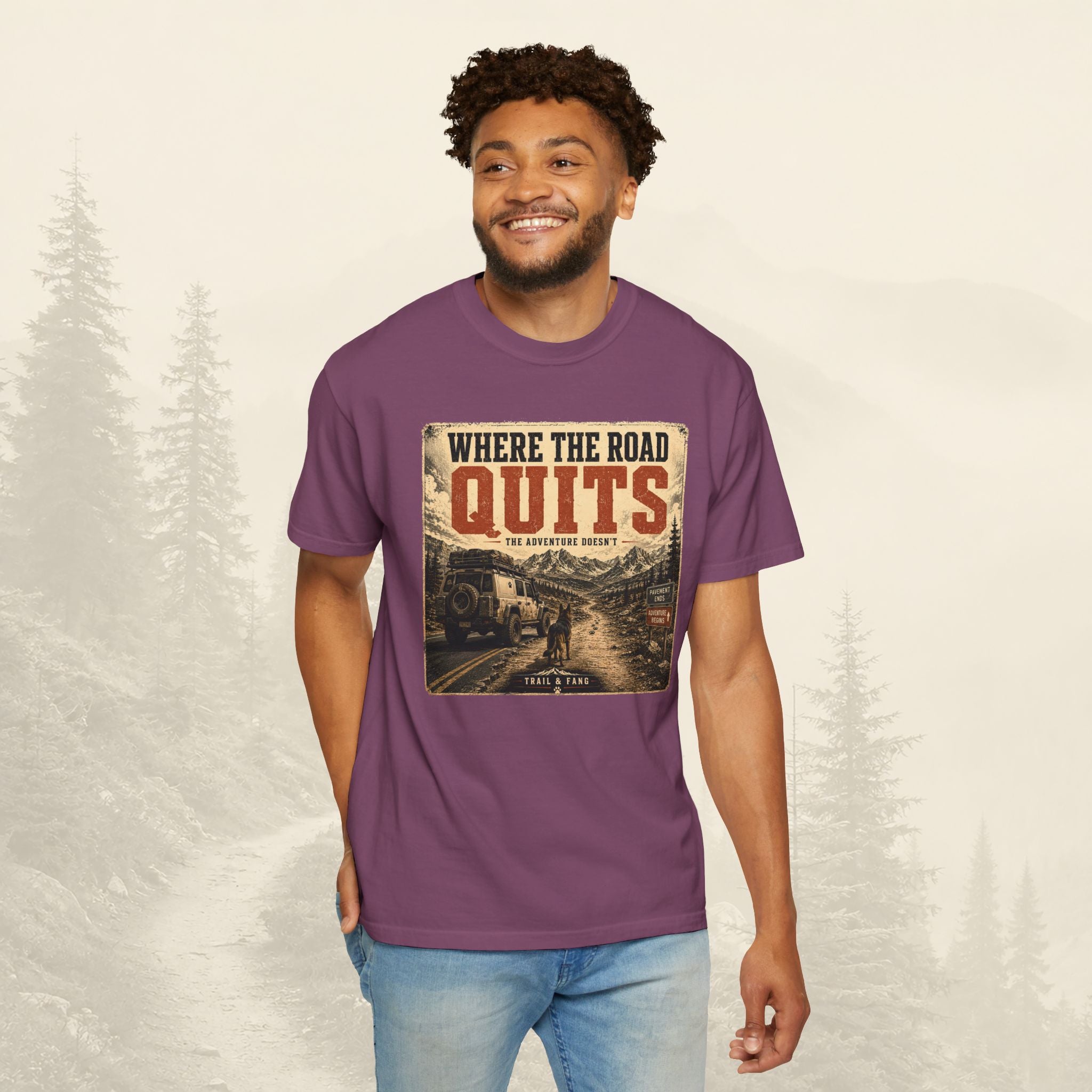 T-shirt Là où la route s'arrête