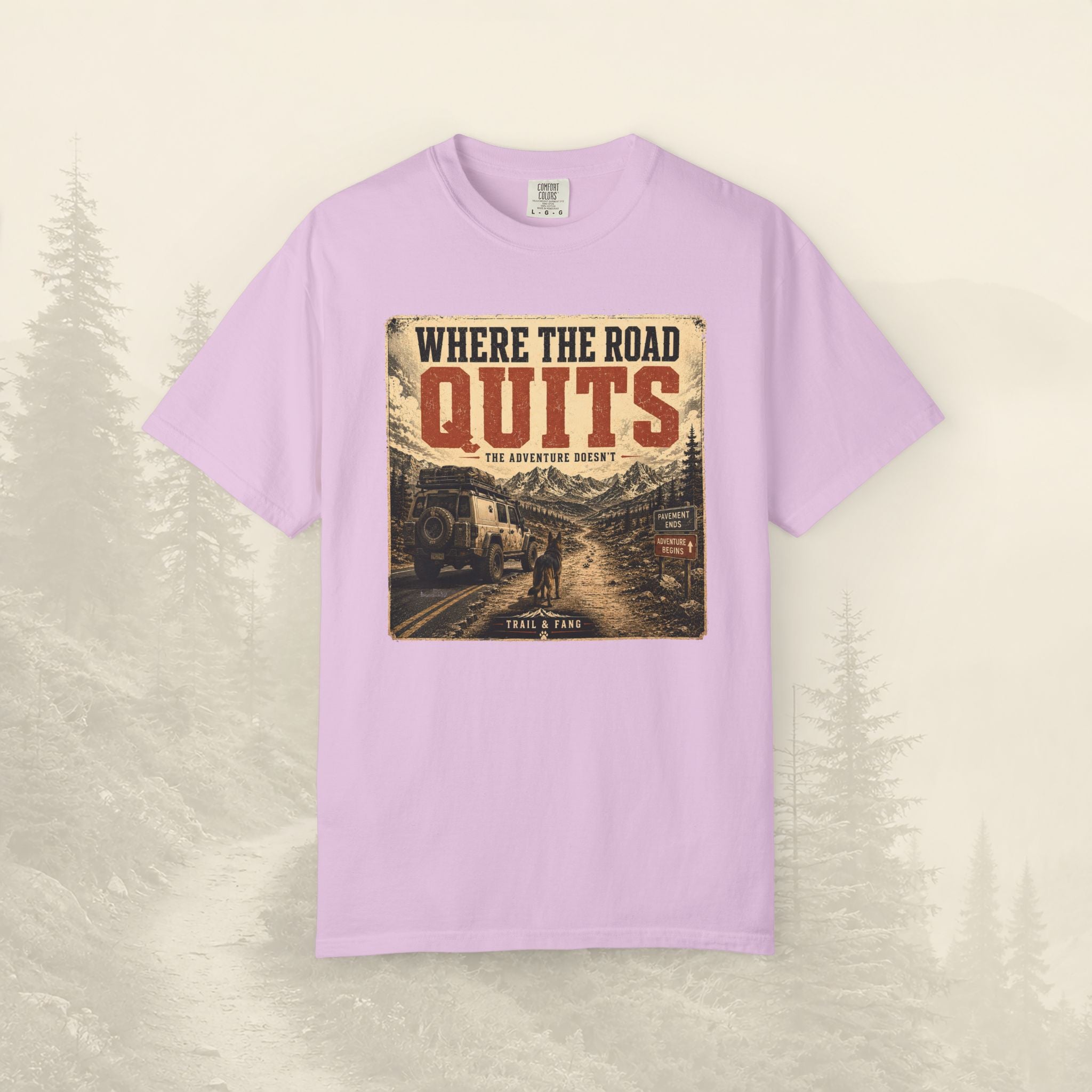 T-shirt Là où la route s'arrête