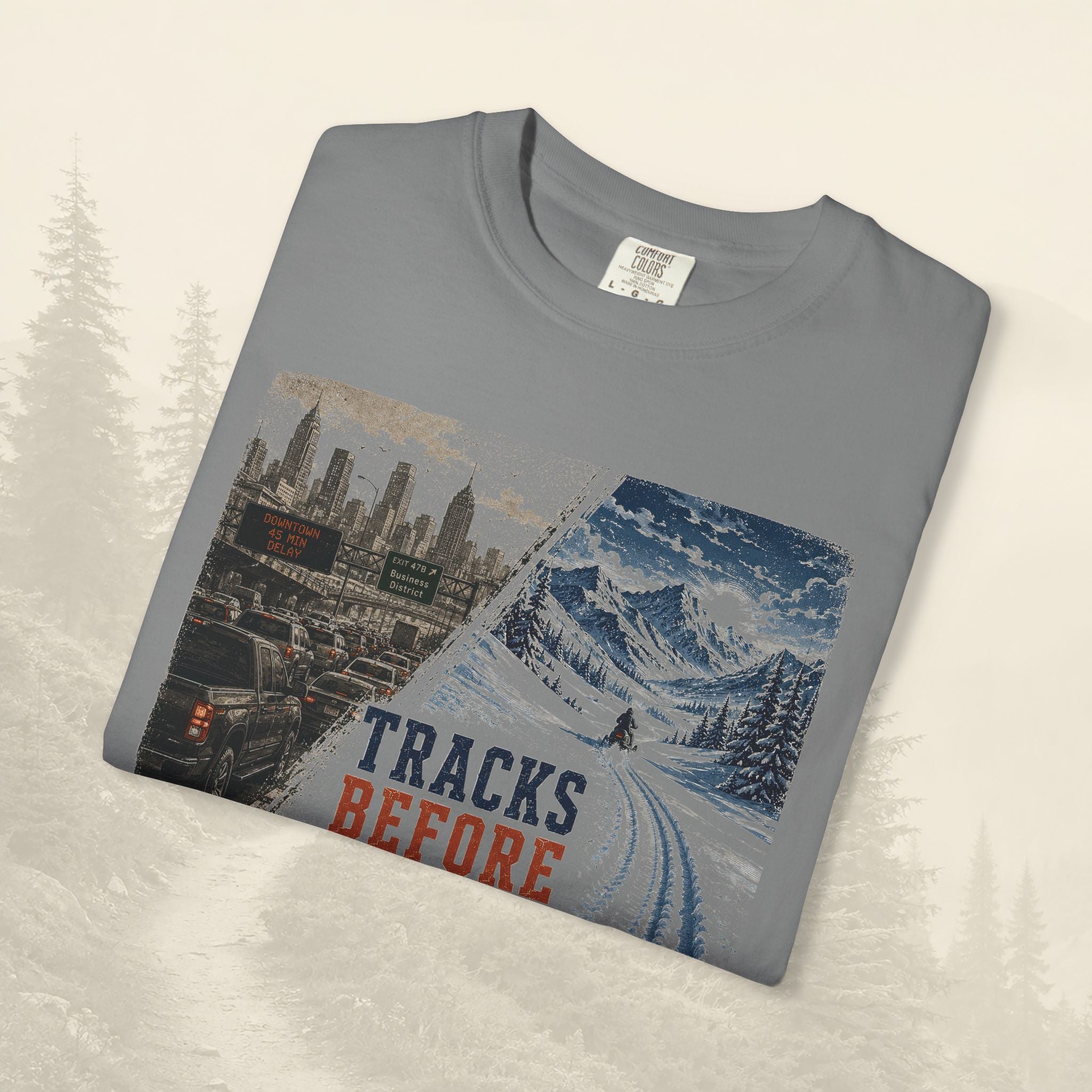 T-shirt "Tracks Before Traffic"