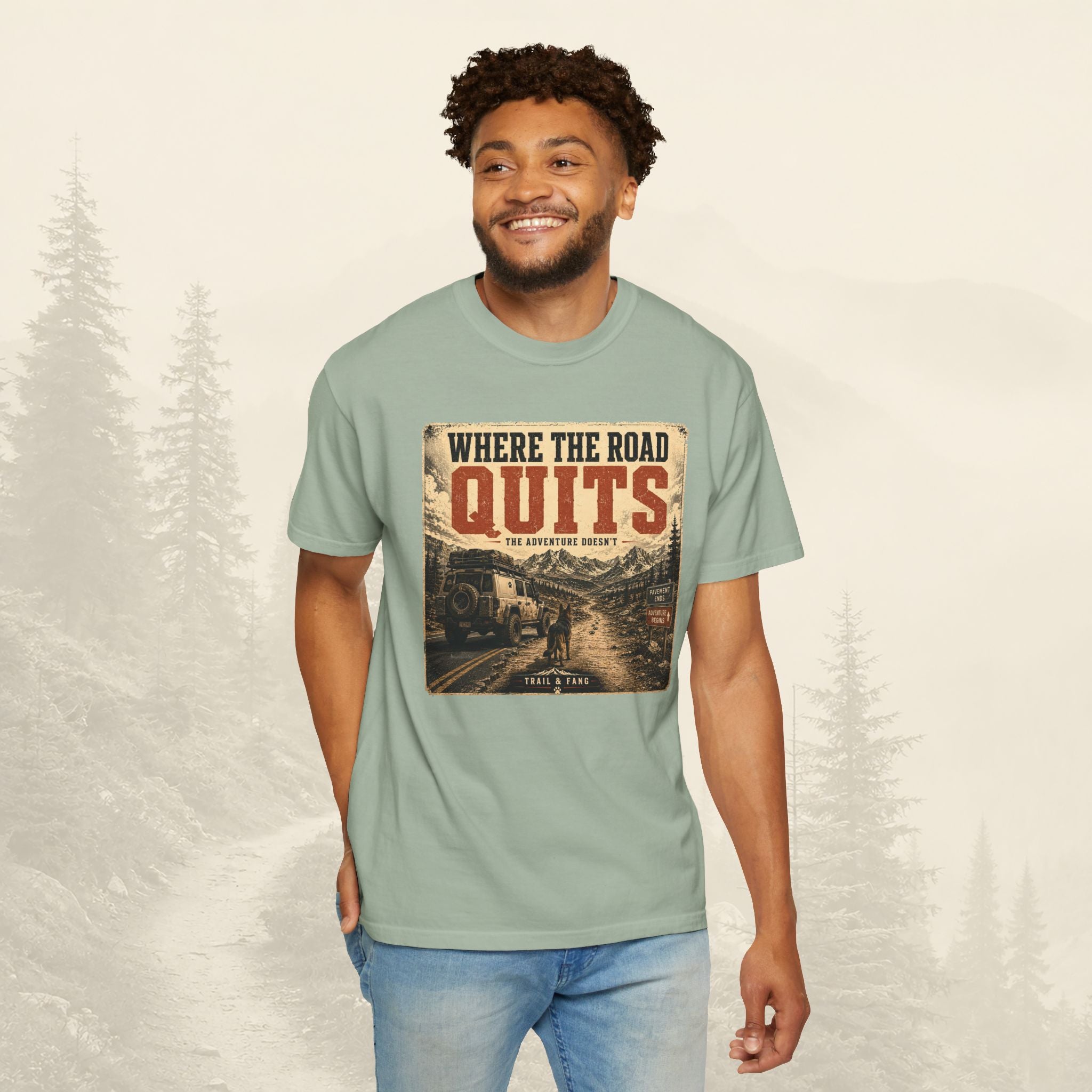 T-shirt Là où la route s'arrête