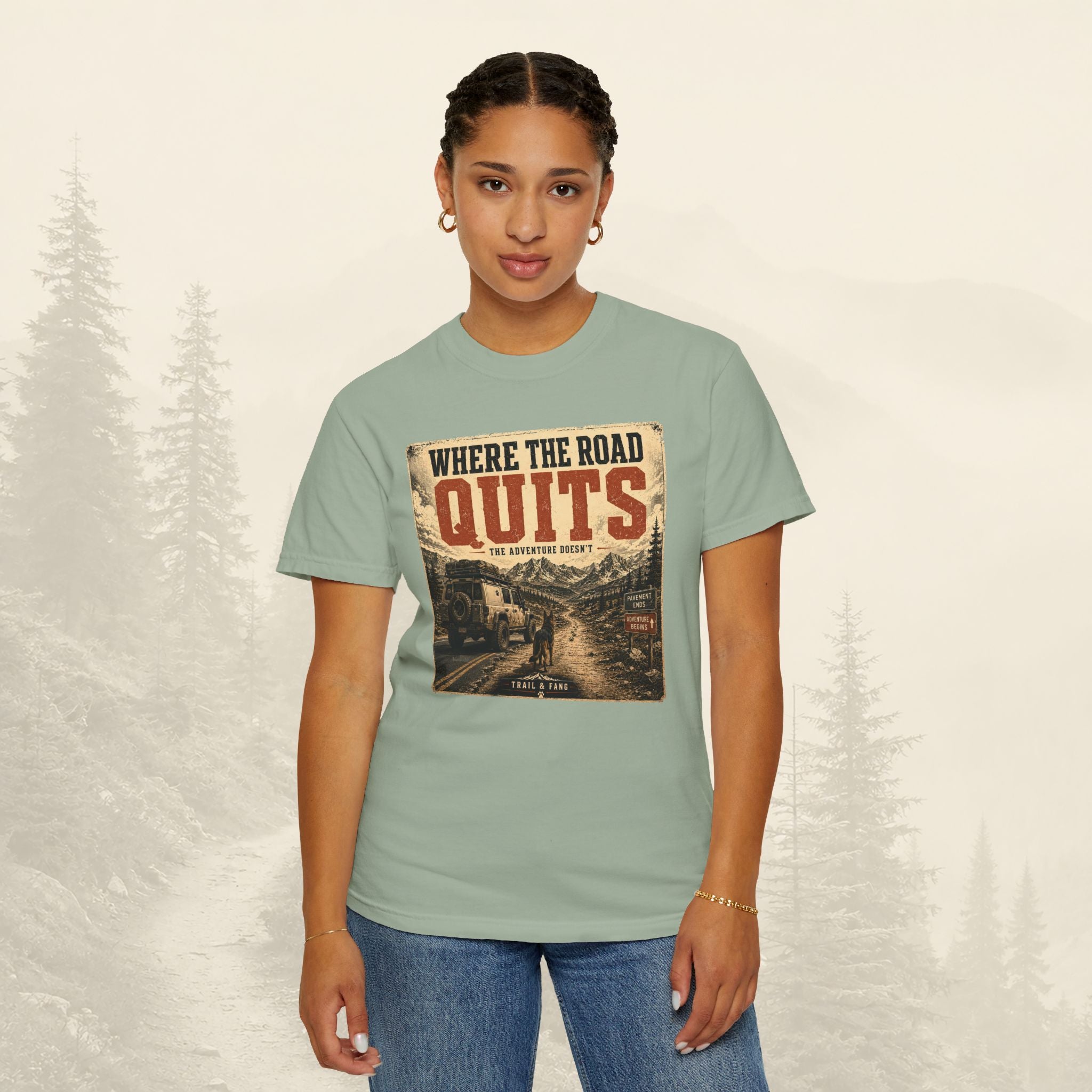 T-shirt Là où la route s'arrête