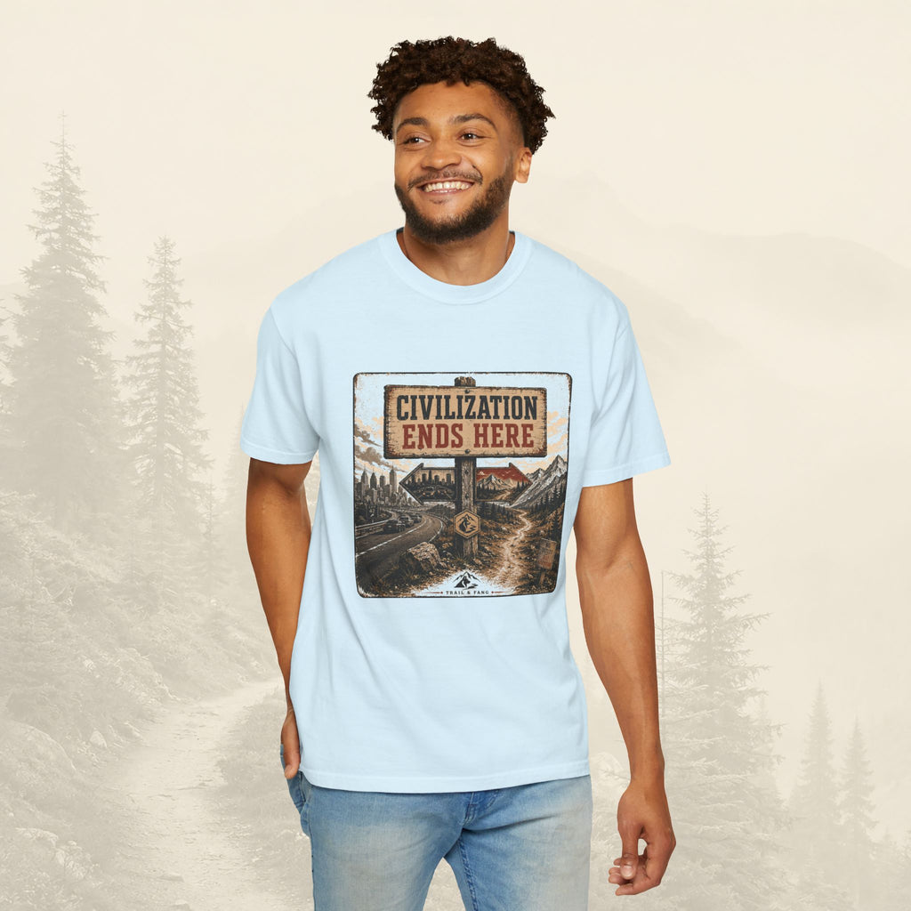 T-shirt La civilisation s'arrête ici