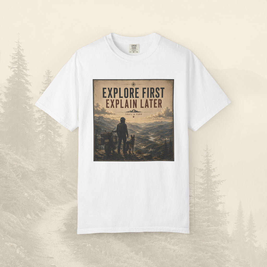 T-shirt « Explorez d'abord, expliquez ensuite »