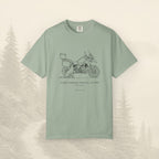T-shirt moto d'aventure « Certains motards voyagent seuls »