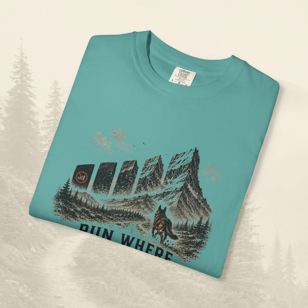 T-shirt Courir où le signal s'éteint